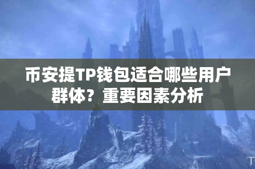 币安提TP钱包适合哪些用户群体？重要因素分析