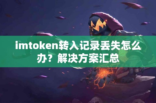 imtoken转入记录丢失怎么办？解决方案汇总